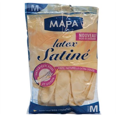 MAPA - Gant latex satiné taille m 251027