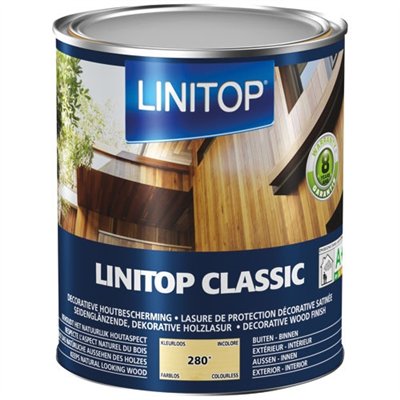 LINITOP - Durieu Linitop classic lasure satin 1l incolore
