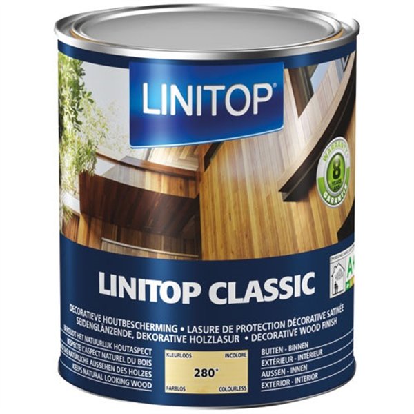 LINITOP - Durieu Linitop classic lasure satin 1l incolore