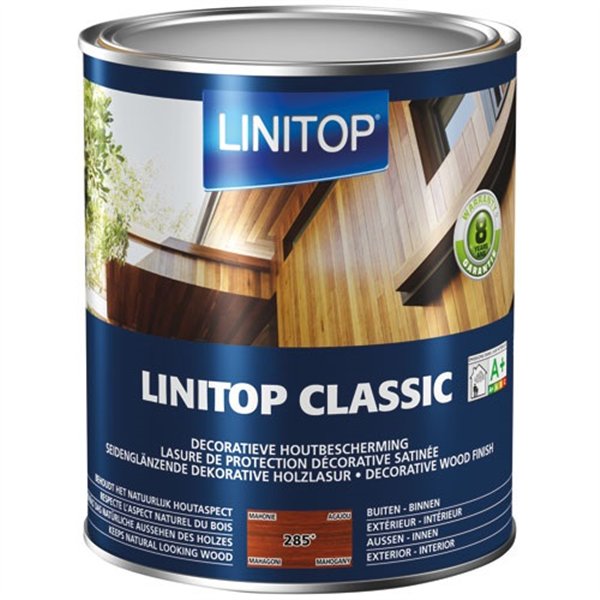 LINITOP - Durieu Linitop classic lasure satin 2.5l acajou