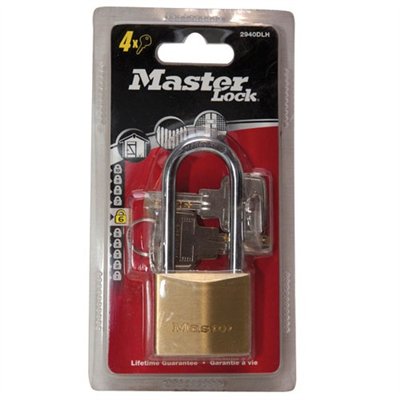 MASTER LOCK - Cadenas laiton - 40 mm - anse acier 51 mm