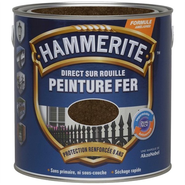 HAMMERITE - Hammerite fer martelé 0.25l chataigne 070706