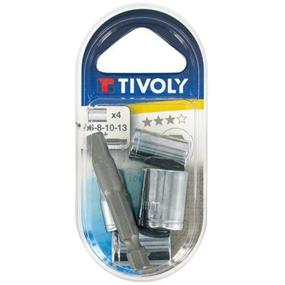 TIVOLY - Douilles 6 pans coffret de 4 sc