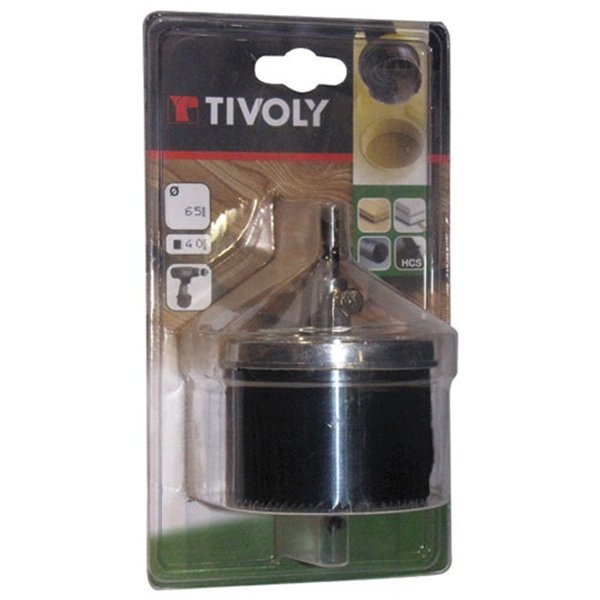 TIVOLY - Scie cloche pour bois et cloison diam.65mm prof.40mm sc