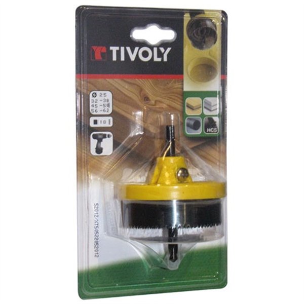 TIVOLY - Scie cloche diam.25mm à 62mm 7 lames prof.18mm sc