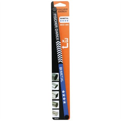 FISCHER DAREX - Lame scie métaux x3 bi métal blister