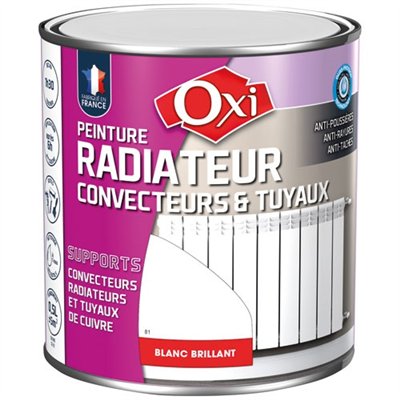 OXI - Peinture radiateur brillant 500ml blanc