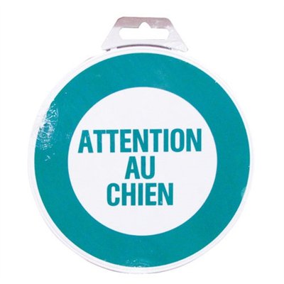 NOVAP - Disque ATTENTION AU CHIEN d.180mm