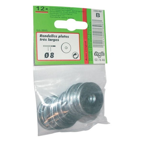 VYNEX - Rondelle plate extra lg.d.8mm