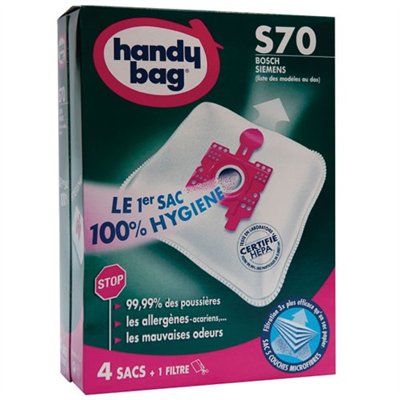 HANDY BAG - Sac aspirateur handy bag non tissé x4 bosch s70