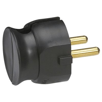 LEGRAND - Fiche mâle 2p 16a extra plat noir sc