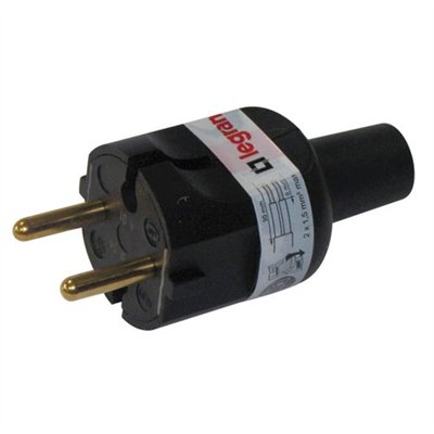 LEGRAND - Fiche mâle 2p 16a caoutchouc noir vrac