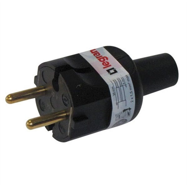 LEGRAND - Fiche mâle 2p 16a caoutchouc noir vrac