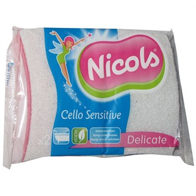 NICOLS - Tampon blanc s/éponge cello sensitive x2