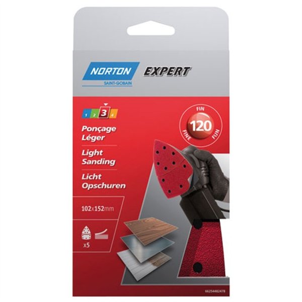 NORTON - Patins multiponceuse 102x152 grain 120 expert