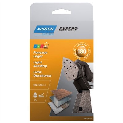 NORTON - Patins multiponceuse 102x152 grain 180 expert