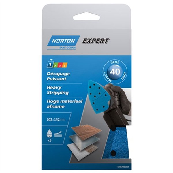 NORTON - Patins multiponceuse 102x152 grain 40 expert