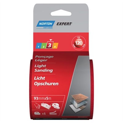 NORTON - Rouleau norgrip 93x5m g.120 expert