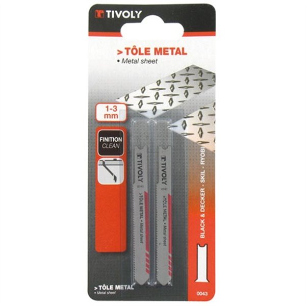 TIVOLY - Lame scie sauteuse b&d tôle métal  bl2
