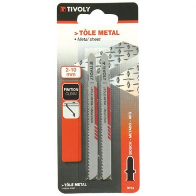 TIVOLY - Lame scie sauteuse bosch tôle métal bl2