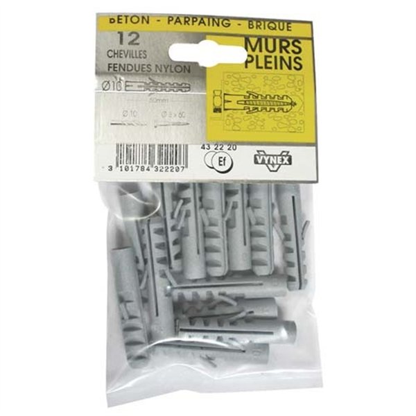 VYNEX - Cheville fendue nylon 5x25 sc