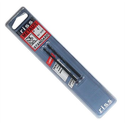 RISS - Foret hss laminé diam.4 mm blister de 2