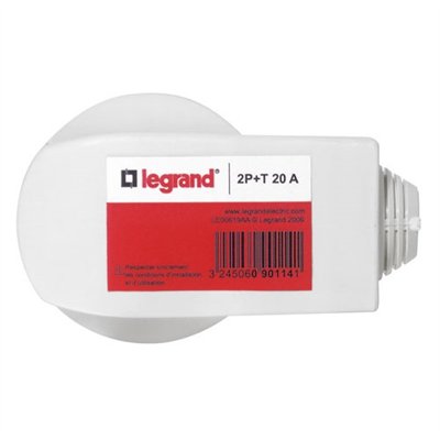 LEGRAND - Fiche mâle 2p+t 20A coudé 4600w vrac