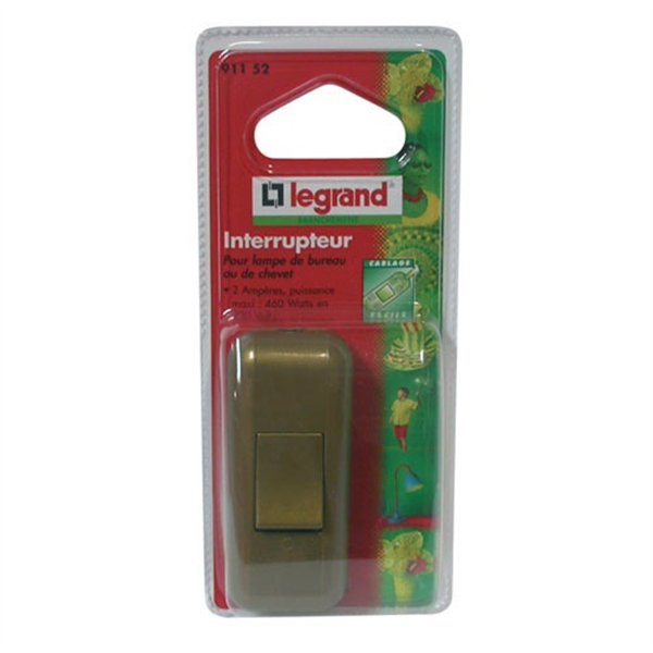 LEGRAND - Interrupteur lampe 2a vieil or s/c
