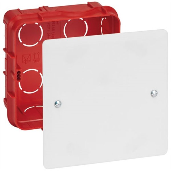 LEGRAND - Boîte dérivation à encastrer 85x85x40 /matériau plein