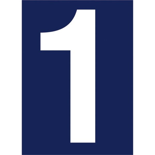 NOVAP - Chiffre adhésif N° rue 1 sur carte