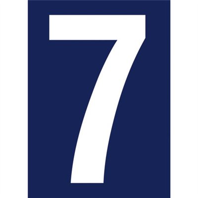 NOVAP - Chiffre adhésif N° rue 7 sur carte