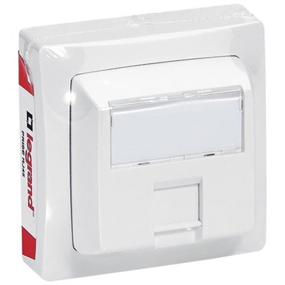 LEGRAND - Asl prise informatique RJ45 blanc sous film