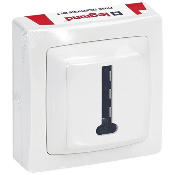 LEGRAND - Asl prise téléphone blanc saillie
