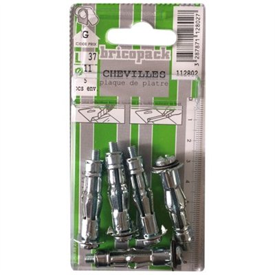 BRICOPACK - Cheville métal  tcb 5x40 5pcs blister