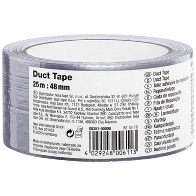 TESA - Basic adhésif toile 25mx48mm gris