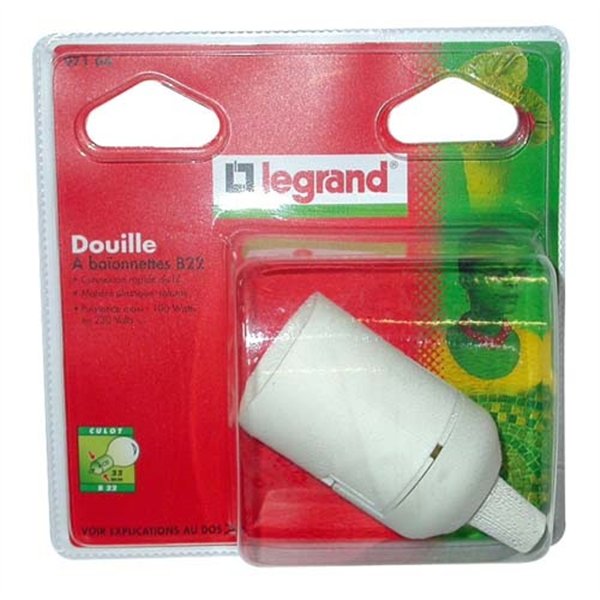 LEGRAND - Douille B22 nylon connection automatique s/c