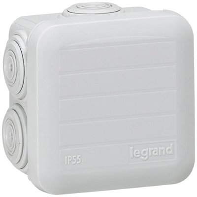 LEGRAND - Boîte dérivation 65x65x40 Plexo gris 7 embouts vrac