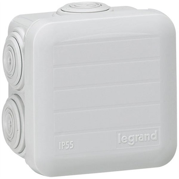 LEGRAND - Boîte dérivation 65x65x40 Plexo gris 7 embouts vrac