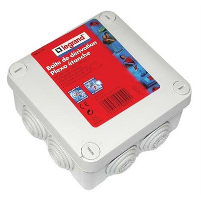 LEGRAND - Boîte dérivation 105x105x55 Plexo gris 7 embouts vrac