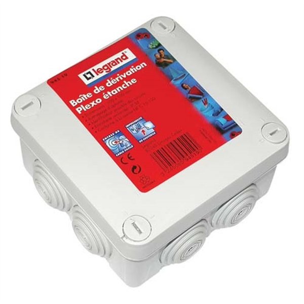 LEGRAND - Boîte dérivation 105x105x55 Plexo gris 7 embouts vrac