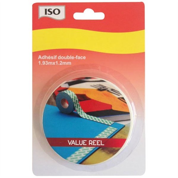 ISO - Double face fixetout 12mm 1m93 bl