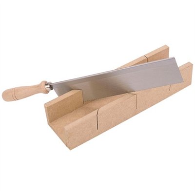 FISCHER DAREX - Boîte à onglet bois 300mm+scie à dos