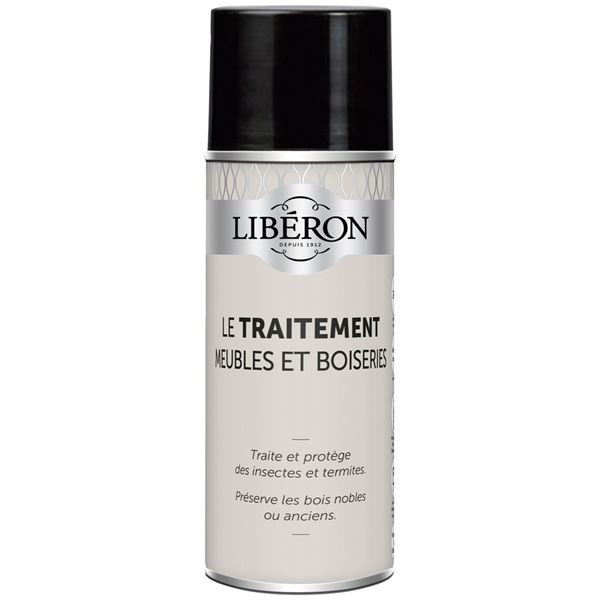 LIBERON - Insecticide traitement bois bombe 400ml Liberon