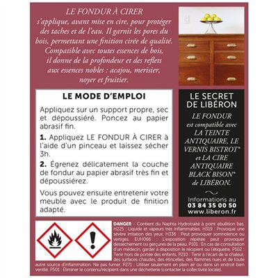 LIBERON - Fond dur à l'ancienne 500ml Libéron