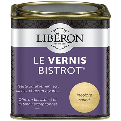 LIBERON - Vernis bistrot 0.5L satiné incolore