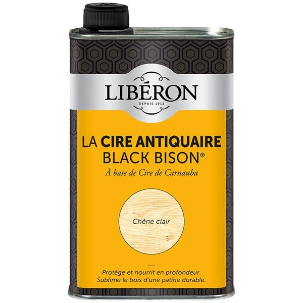 LIBERON - Cire Black bison 0.5L chêne clair