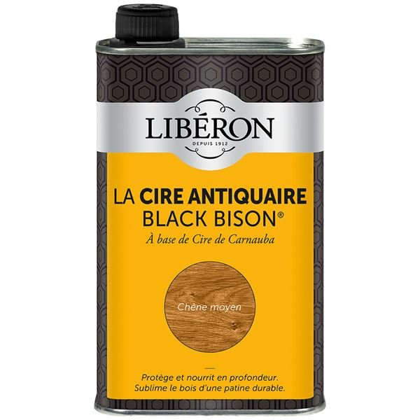LIBERON - Cire Black bison 0.5L chêne moyen