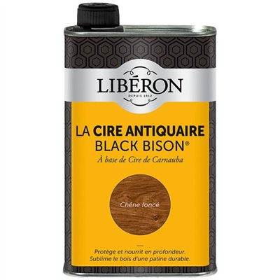 LIBERON - Cire Black bison 0.5L chêne foncé