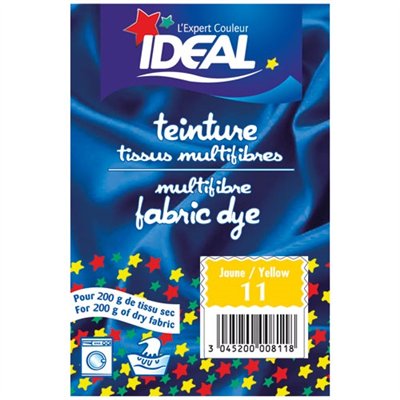 IDEAL - Teinture Idéal multifibres sachet 15g jaune
