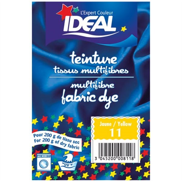 IDEAL - Teinture Idéal multifibres sachet 15g jaune